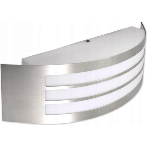 Applique Da Parete Muro In Acciaio Per Esterno Portalampada E27 Ip44 (1/4)