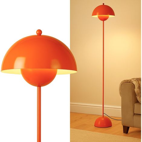 Lampadaire nordique métal orange,E27  H158 cm