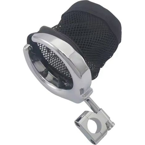 1. Color: Black Material: Metal and rubber 22 mm mesh bottle/cup holder for motorcycles--BIEMMEDUE (1/5)