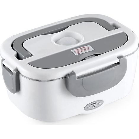 gamelle Chauffante 12v 220v Boite Chauffante Repas Pour Voiture Camion Bureau Travail 1.5l Lunch Box Chauffante Electrique Et Sac De (1/5)