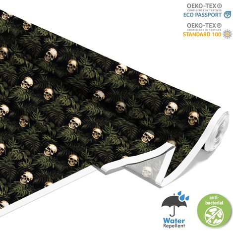 TESSUTI DECORATIVI PER ESTERNI OXFORD - Motivo Teschio I DX4413 (1/5)