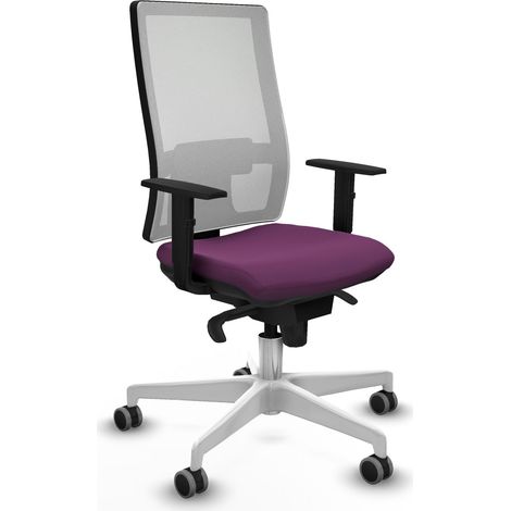 Horna sincro malla blanca similpiel morado brazos 1D base blanca  ruedas 65mm engomadas (1/5)