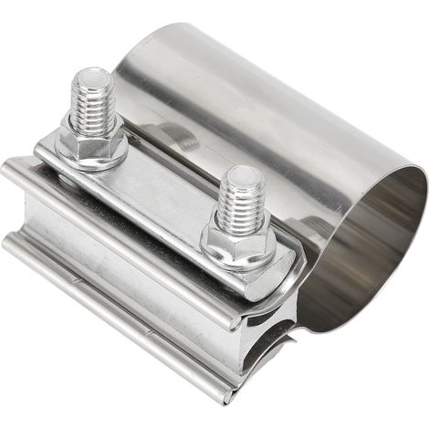 Collier de Serrage pour Échappement, Acier Inoxydable, Joint Bout à Bout, Universel pour Silencieux, Tuyaux d'Échappement, Collecteurs, 2 pouces (5,08 cm) (1/5)