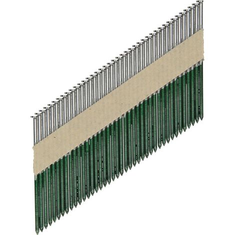 HiKOKI 2500 Streifennagel, 34° D-Kopf, 3,1 x 90 mm, Ringschaft, blank