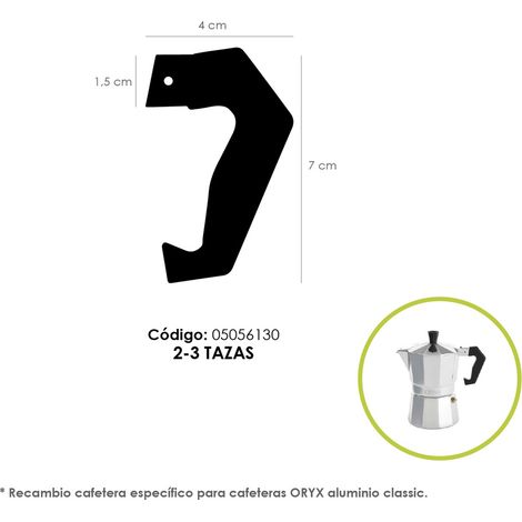 Caffettiera Classica in Alluminio Manico 2 e 3 Tazze