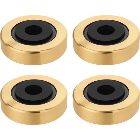 Lot de 4 Pieds d'appareils en Aluminium 45 X 15 Mm Pieds d'amortissement Isolants Et Absorbants Dorés Pieds d'appareils Audio Pieds d'isolation (1/5)