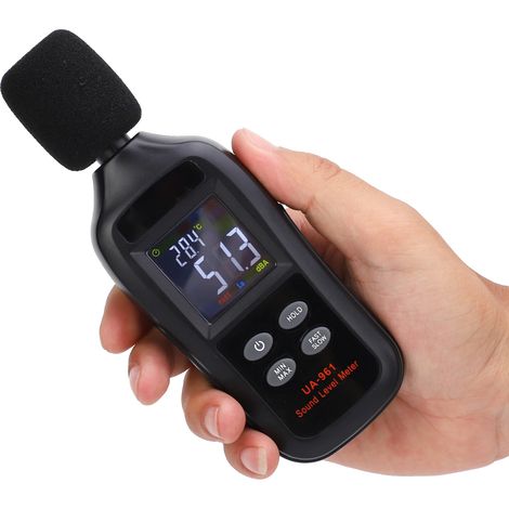 Sonomètre numérique portable UA961 avec écran LCD, détecteur de décibels et testeur de bruit 35-135 dB (1/5)