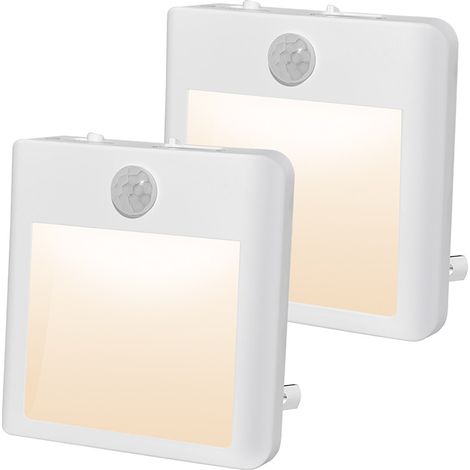 Veilleuse à détecteur de mouvement à brancher pour chambre à coucher, couloir, éclairage automatique, protection oculaire décorative (1/5)