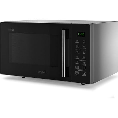 Whirlpool - Horno microondas MWP 253 SB Cook 25, cavidad de 25 L, color silver negro, MW+grill function, touch foil control, potencia MWO 900 W, potencia grill 1000 W (1/2)
