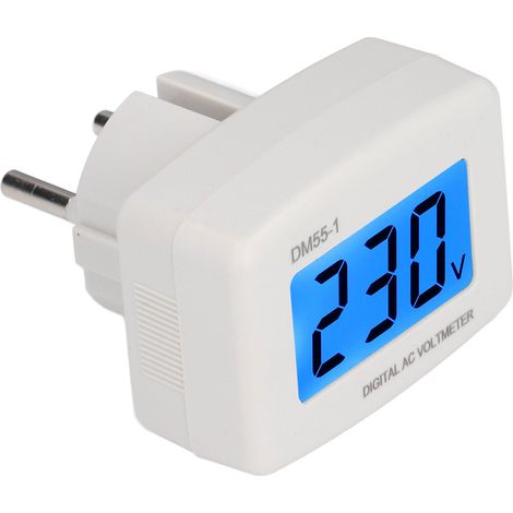 Digitales Voltmeter DM55-1, Spannungsmessung 100–300 V für den Heimgebrauch, übersichtliches LCD-Display (1/5)