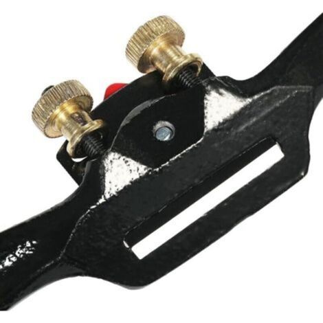 9 pouce Lame en Métal, Spoke Shave, Outil à Planer de Travail du Bois, Raboteuse Manuelle en Bois Réglable pour Menuiserie (1/3)