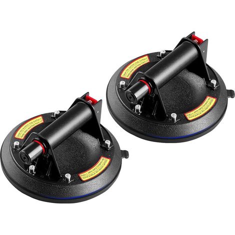 Ventosa para azulejos, 2 piezas, 8" Ventosa profesional para vidrio, ventosa para elevación de vidrio, ventosa de vacío para vidrio, carga de 110 kg (1/5)