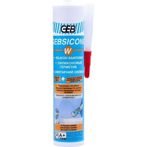 GEB GEBISCONE silicone sanitario incolore silicone fungicida bagno (1/3)