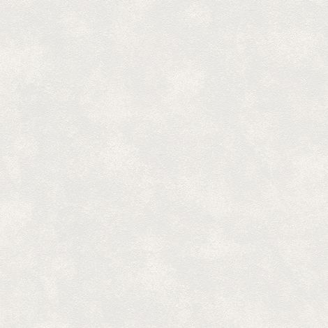 Papier peint moderne effet plâtre | Papier peint intissé blanc uni imitation ciment | Tapisserie monochrome blanche pour bureau - 10,05 x 0,53 m (1/5)