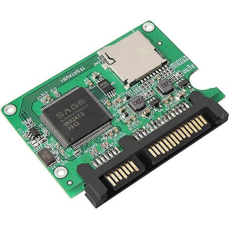 Adaptateur TF vers SATA pour ordinateur portable, convertisseur de carte microSD TF vers disque dur SSD SATA (1/5)