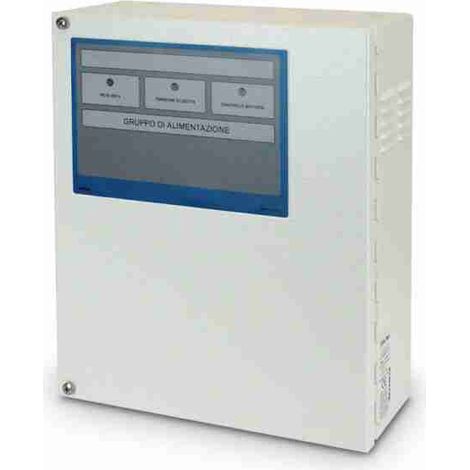 Contenitore per alimentatore (AL/2.5) e batteria (fino a 12 V / 17 Ah) dotato di LED di controllo
