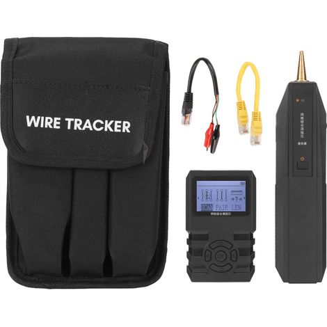 Testeur de Câble Réseau LAN PoE avec Écran LCD Multifonction, 5 Modes de Balayage pour Câbles Ethernet RJ45