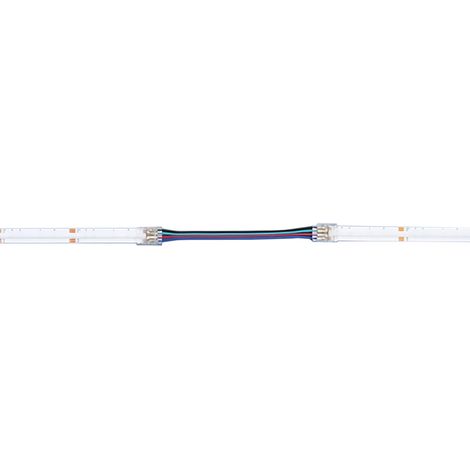 Conector angular para tiras LED RGBCW de 12 mm y 6 pines. (1/2)