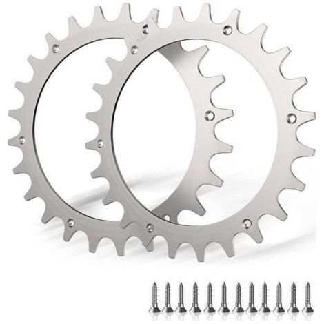 2 crampons en acier inoxydable de qualit suprieure pour modle Worx S/M, 2 pointes vis pour amliorer la traction en acier inoxydable, taille de roue de tondeuse gazon robotise 205 mm (1/4)