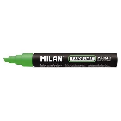 MARCADOR MILAN FLUOGLASS 2-4MM VERDE