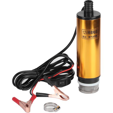 Pompe de transfert de carburant diesel 38mm/1.5in, 12V CC, pompe à huile universelle, accessoire auto (1/5)
