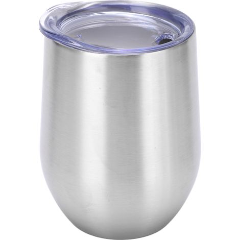 Gobelet isotherme en acier inoxydable 12 oz avec couvercle à paille, parfaits pour les voyages et pique-niques (1/5)