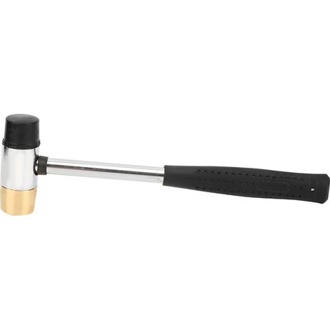 Marteau en plastique noir pour guitare, tête en laiton et caoutchouc, accessoire d'instrument pour ukulélé. (1/5)