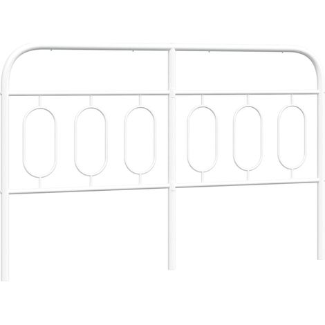 Maison Exclusive - Cabecero de repuesto de metal blanco 150 cm