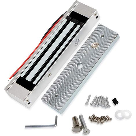 180KG 350lbs Electric Magnetic Door Lock, DC12V Fail Safe NC Type, Electromagnetic Lock for Door Cabinet Drawer (1/5)