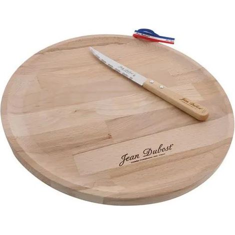 Jean-dubost Piatto per Pizza in Legno Marrone Naturale 33 cm
