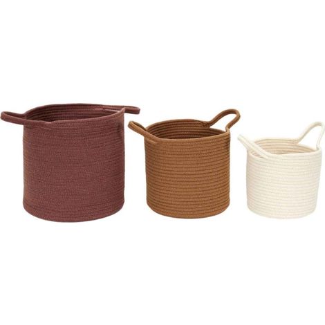 Lot de 3 Paniers de Rangement "Patio" 45cm Multicolore (1/5)