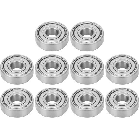 Lot de 10 Roulements à Billes S608Z 8x22x7mm en Acier Inoxydable pour Planches à Roulettes et Patins à Roulettes (1/5)