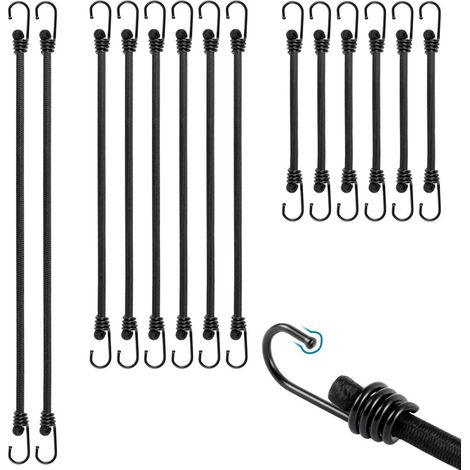 Spanngummis mit Haken 14er Set, verschiedene Längen, robust & langlebig