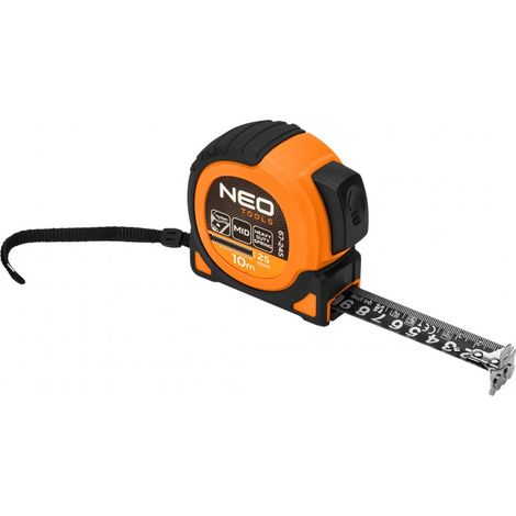 Mètre ruban NEO 10 m - Verrouillage automatique, aimant (1/5)