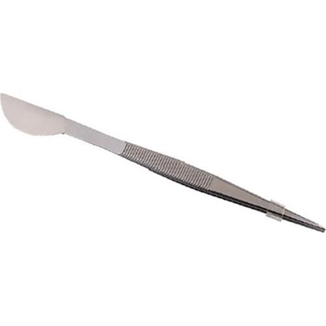 Pinzetta dritta con svasatore in acciaio inox per bonsai, 210 mm (SSPS-S/P)