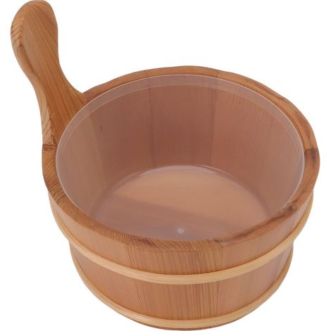 4-Liter-Saunaeimer – Holz – Hammamfass – Zubehör – mit Schöpfkelle – Pool/Spa