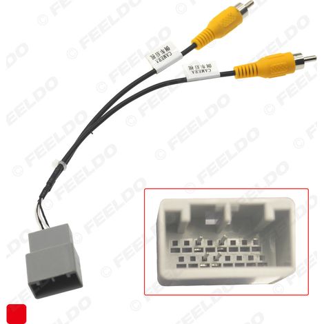 Compatible avec les câbles de sortie AV, de marche arrière, de feux arrière, de connexion et les câbles vidéo RCA pour caméra de recul Mitsubishi Pajero.
