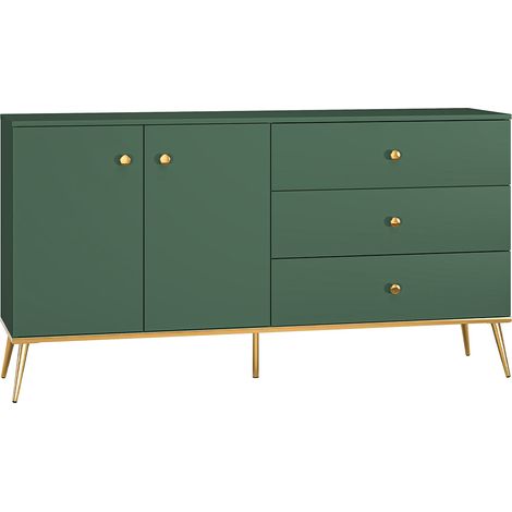 Buffet 2 portes 3 tiroirs Thalia Vert (1/5)