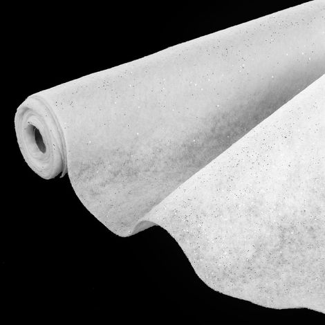 Déco de Noël Tapis de Neige Blanc pailleté en rouleau de 0.30 x 3 mètres - Feeric Christmas