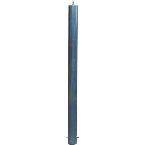 Potelet fixe à sceller 900SP-76-G GALVANISÉ avec barre d'ancrage et oeillet (1/4)