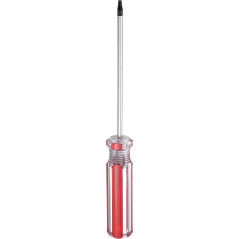 Tournevis Magnétique Torx Tige 3x75mm T7 Pour Réparation Rouge (1/5)