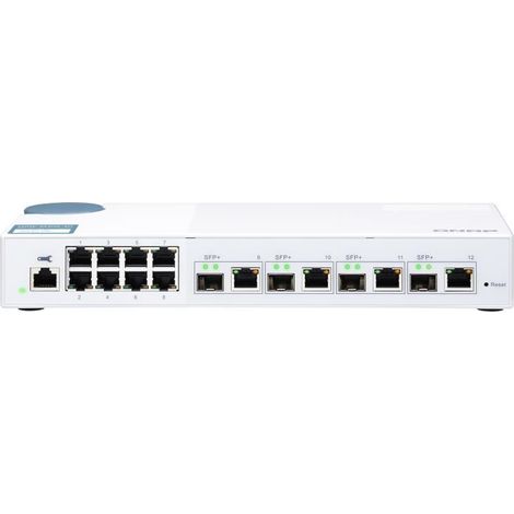 QNAP QSW-M408-4C switch di rete Gestito L2 Gigabit Ethernet (10/100/1000) Bianco (1/4)