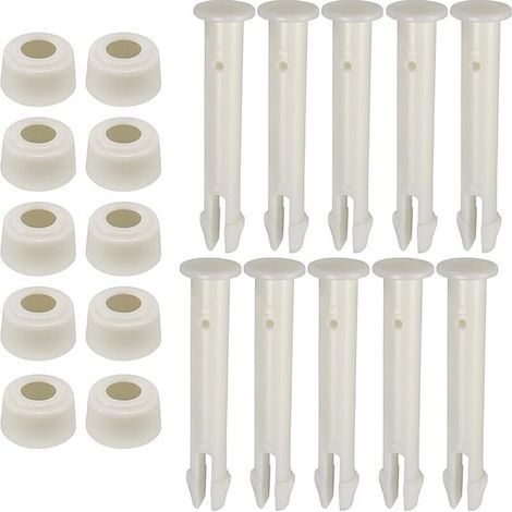 [NEVER USED] Pack of 10 plastic pins for round metal frame pools, swimming pool joint replacement parts for swimming pool joints, replacement joint pins (6 cm)