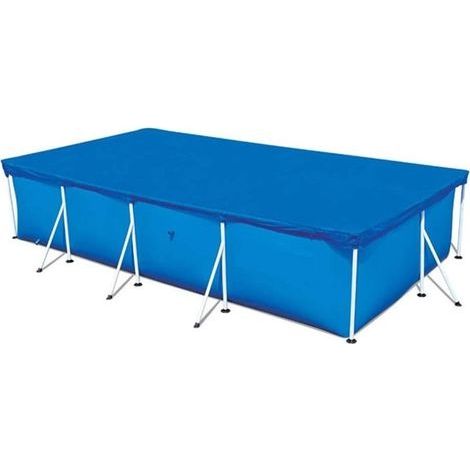 Bâche Piscine PVC Bâche pour Piscine Rectangulaire Imperméable et Résistant aux UV Piscine Tubulaire Rectangulaire Pour piscine Familiale Gonflable 400 x 211 cm (1/5)