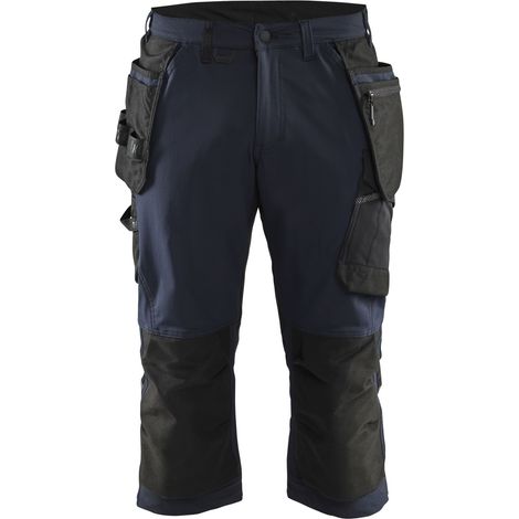 Pantalón de trabajo artesanal stretch 4D 1521 - Azul marino/Negro 3XL - FR(56) - SE(C62) - Normas