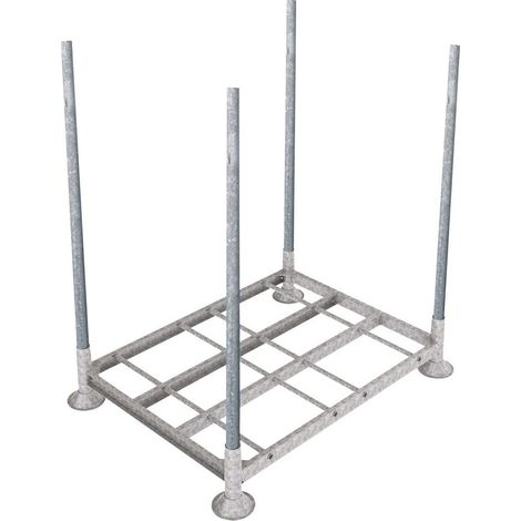 KKE – Réhausses pour palette métallique d'extérieur – Lot de 4 – Hauteur utile 1920 mm – Optimisation capacité de stockage
