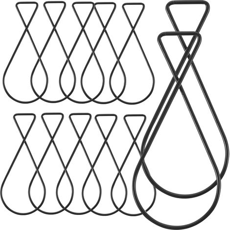100 crochets plafond, acier, noir, pour éclairage et plantes (1/5)