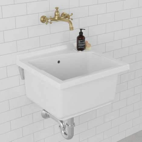 Lavatoio ceramica 75x61 cm con foro miscelatore – Revine Dolomite (1/4)