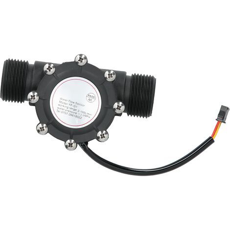 Wasserdurchflusssensor, Hall-Effekt-Messgerät, G1-Zoll-Außengewinde für Schwimmbäder, DC 5–24 V (1/5)
