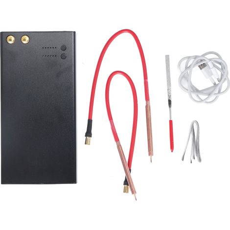 Mini poste à souder par points 15,7 pouces, fer à souder en alliage d'aluminium avec protection thermique, machine de soudage pour batterie 18650 DIY (1/5)